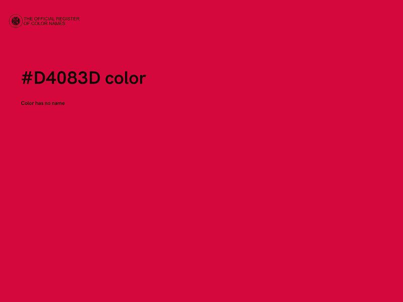 #D4083D color image