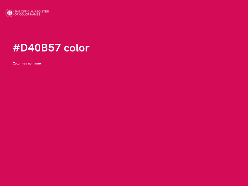 #D40B57 color image