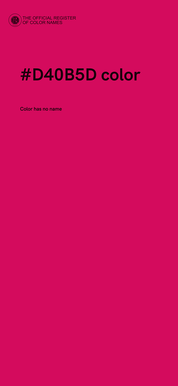 #D40B5D color image