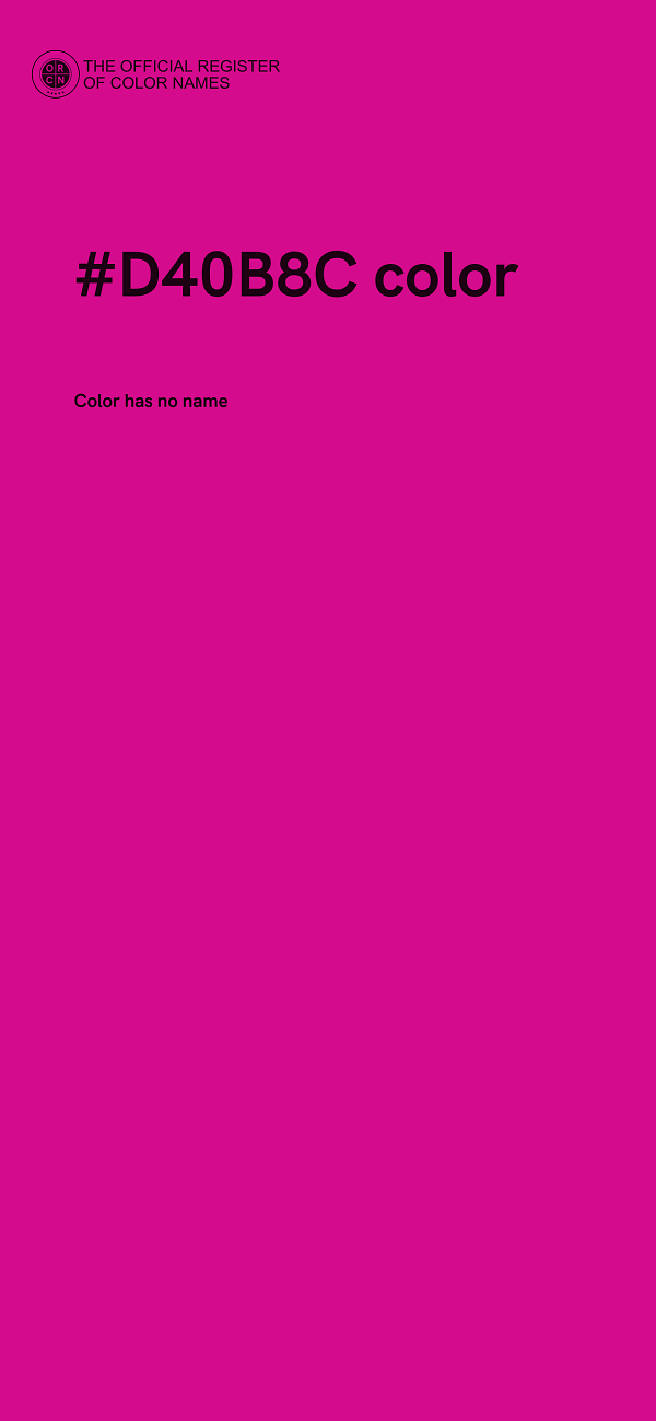 #D40B8C color image