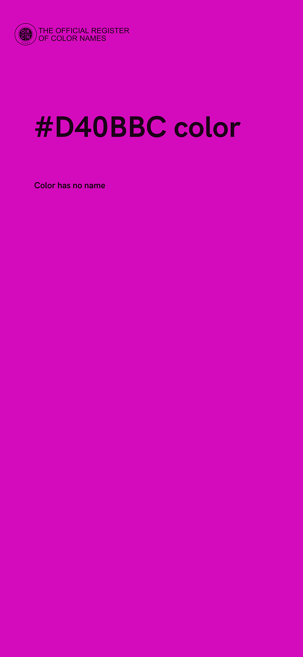 #D40BBC color image