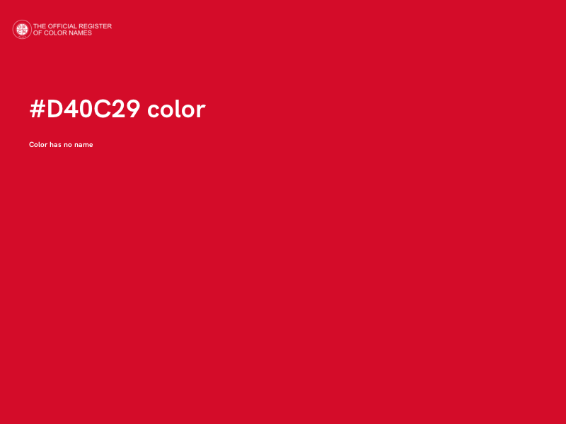 #D40C29 color image