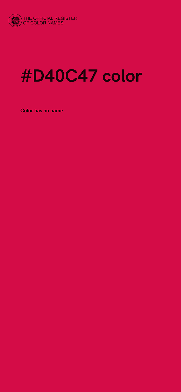 #D40C47 color image