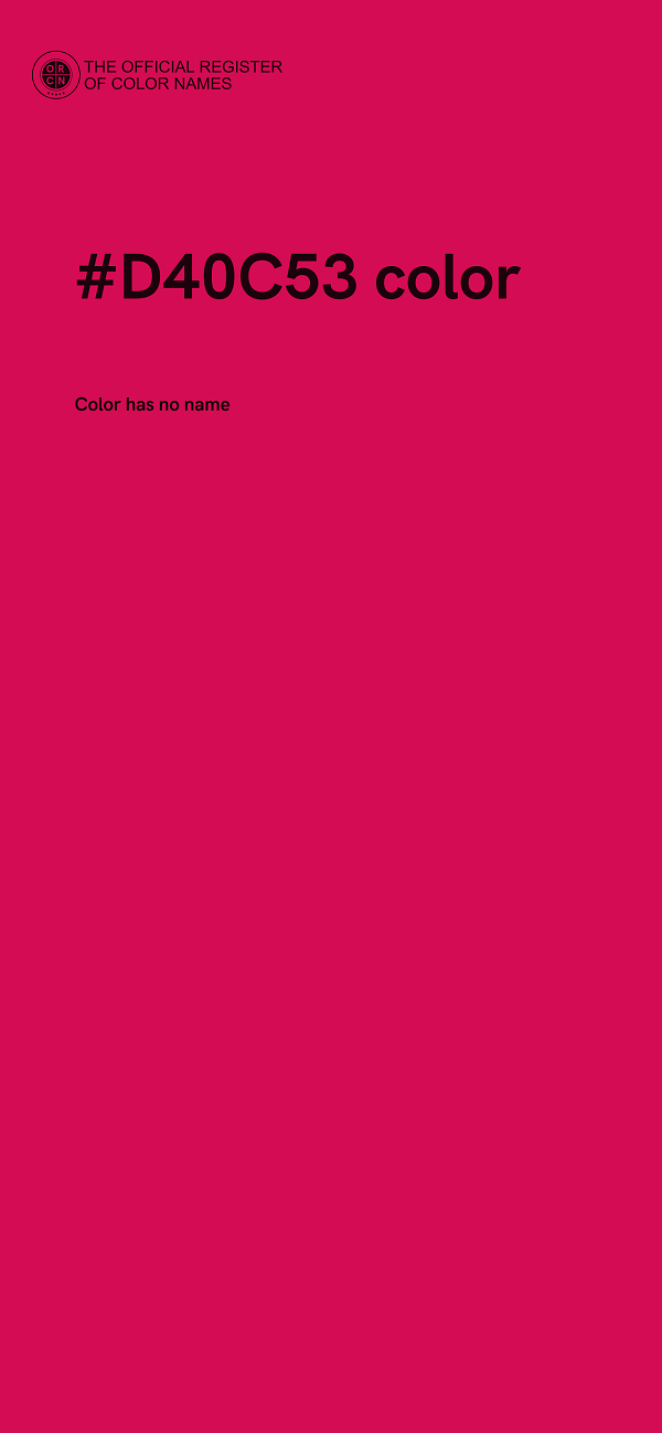 #D40C53 color image
