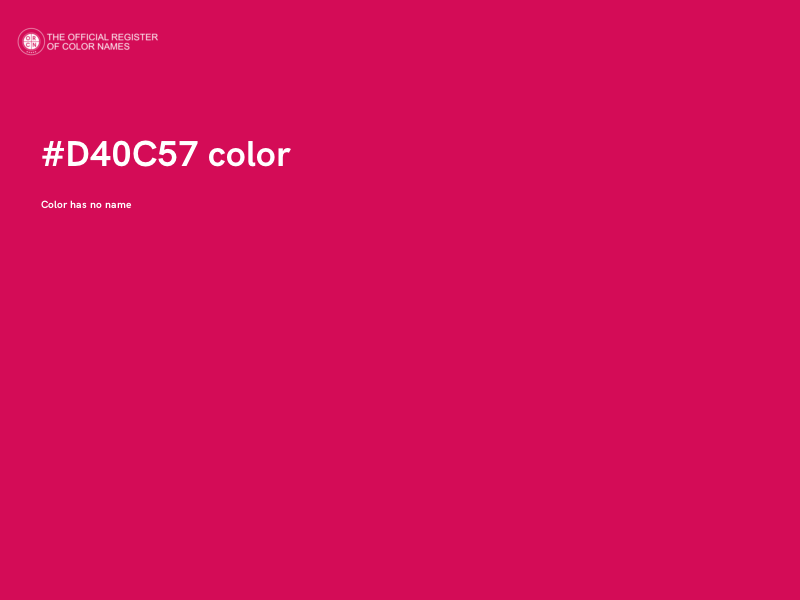 #D40C57 color image