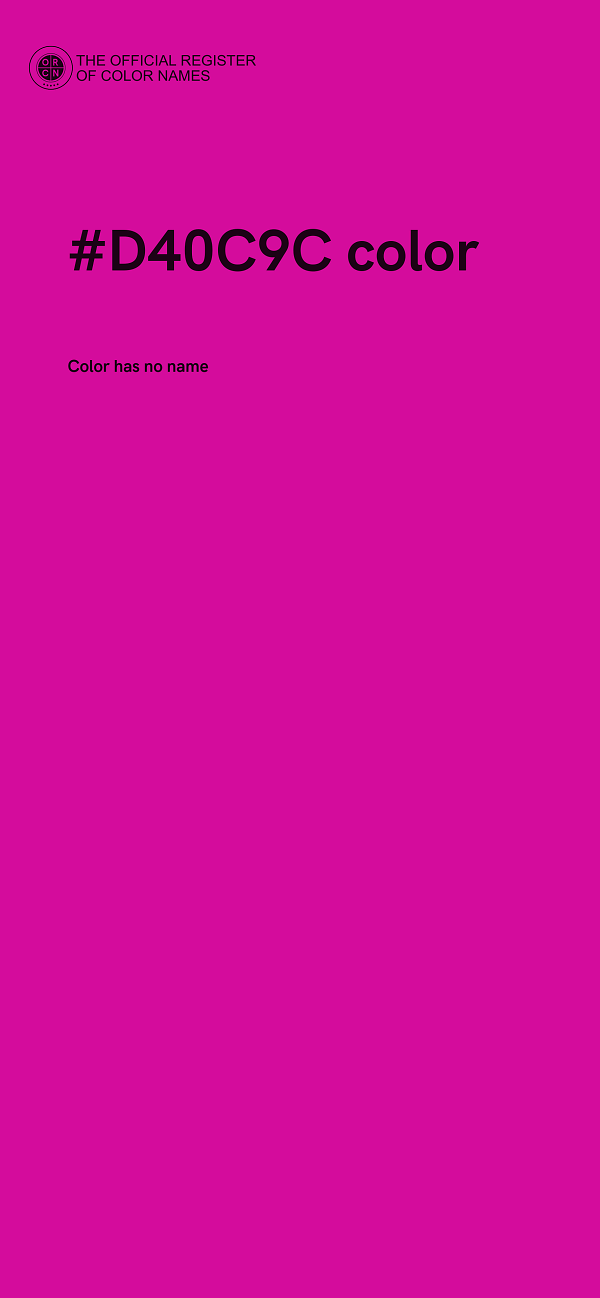 #D40C9C color image