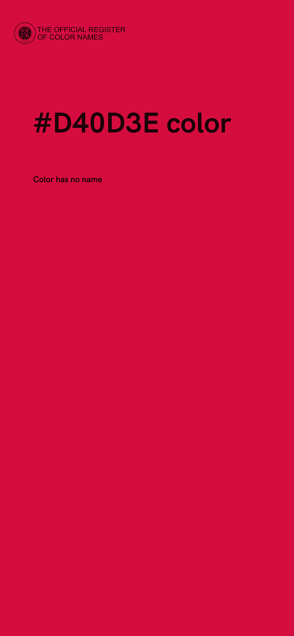#D40D3E color image