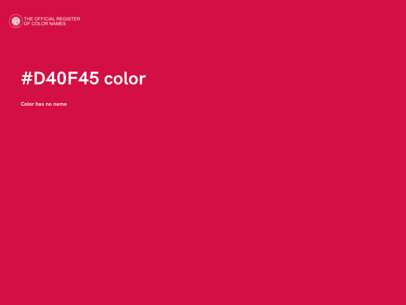 #D40F45 color image