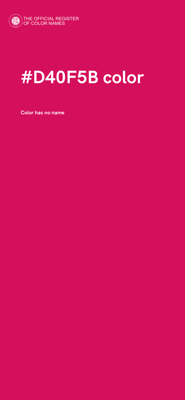 #D40F5B color image