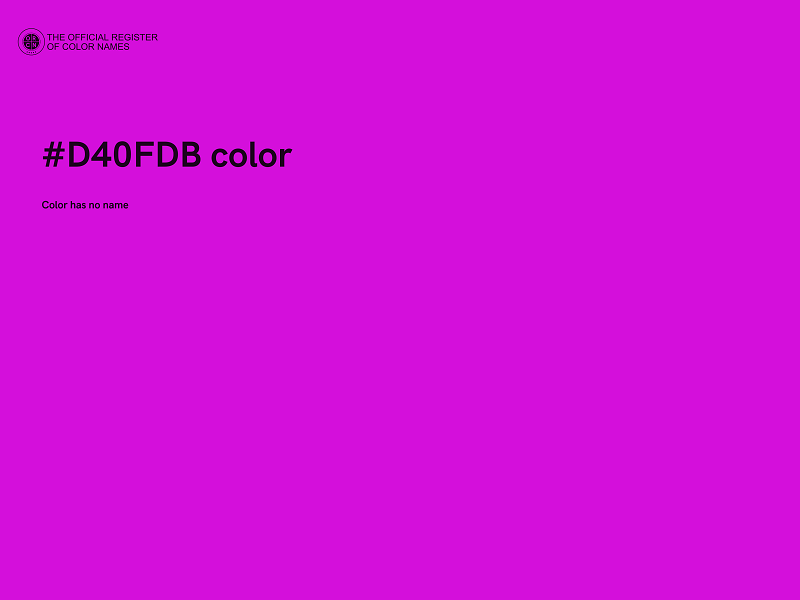 #D40FDB color image