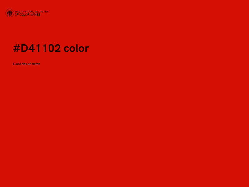 #D41102 color image