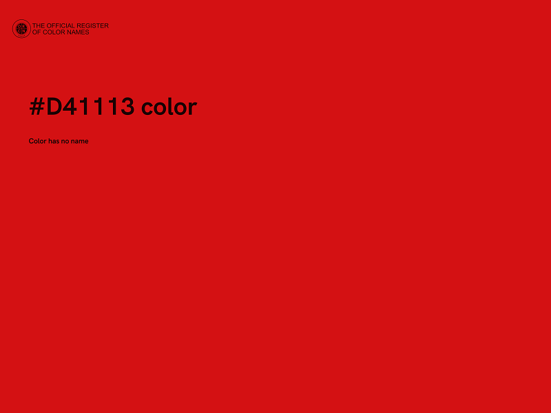 #D41113 color image