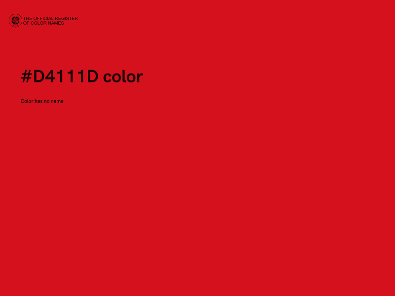 #D4111D color image