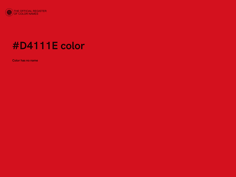 #D4111E color image