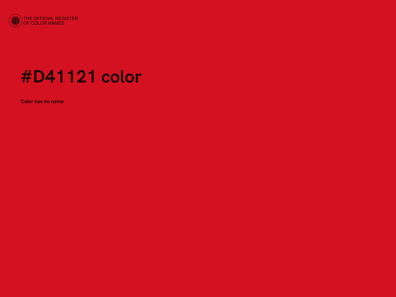 #D41121 color image