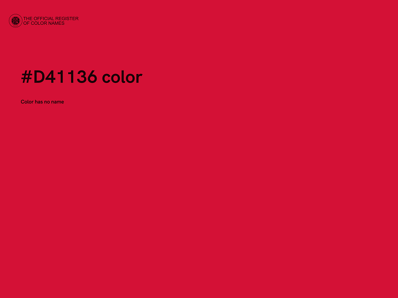 #D41136 color image