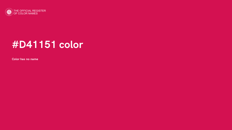 #D41151 color image