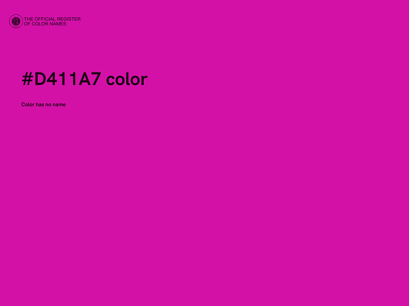 #D411A7 color image