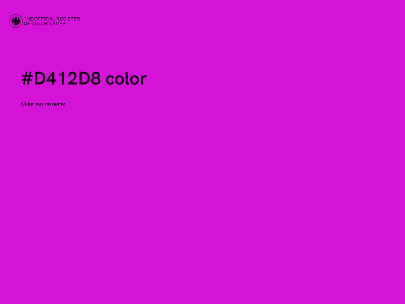 #D412D8 color image