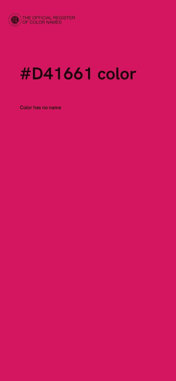 #D41661 color image