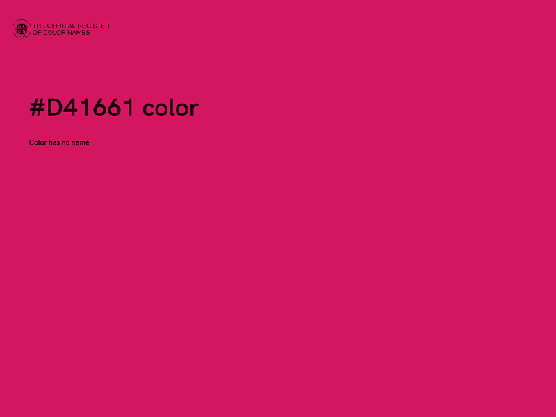 #D41661 color image