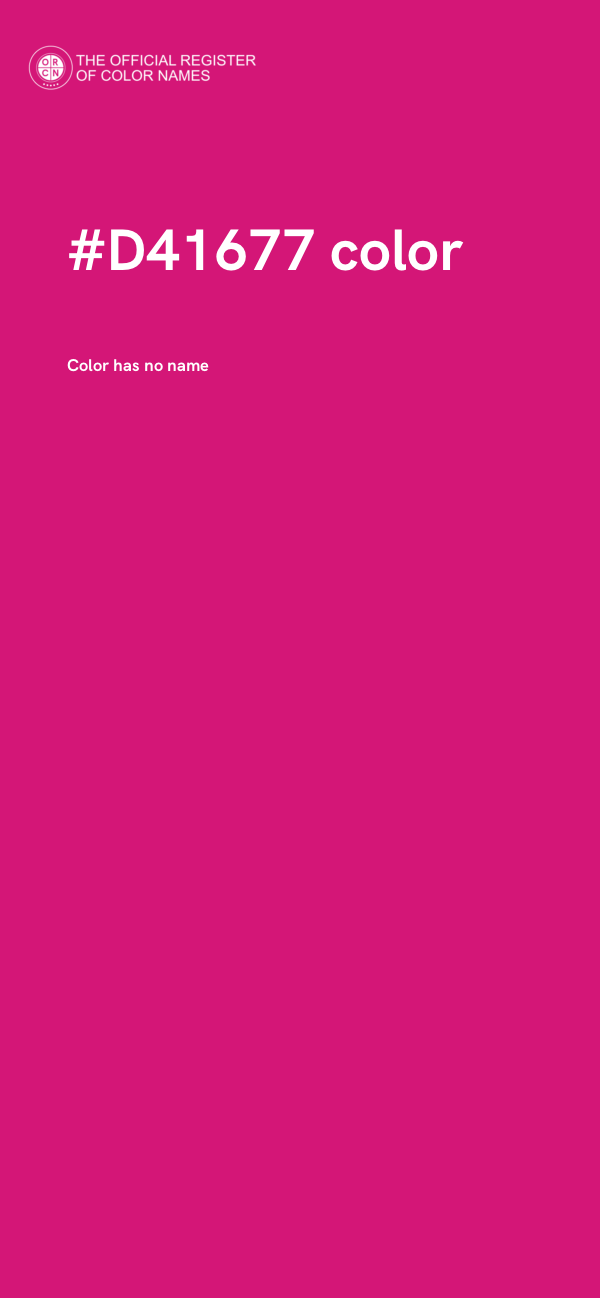 #D41677 color image
