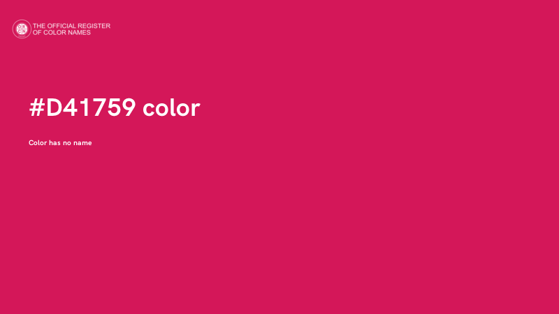 #D41759 color image
