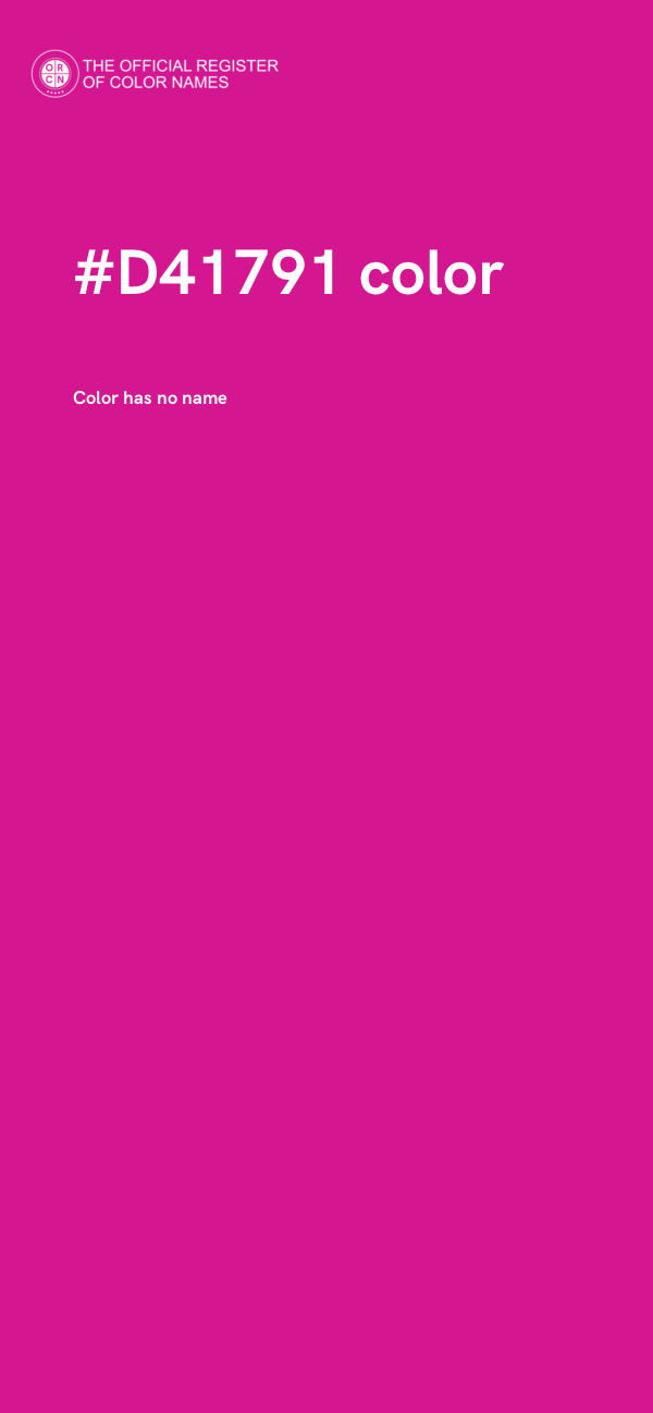 #D41791 color image