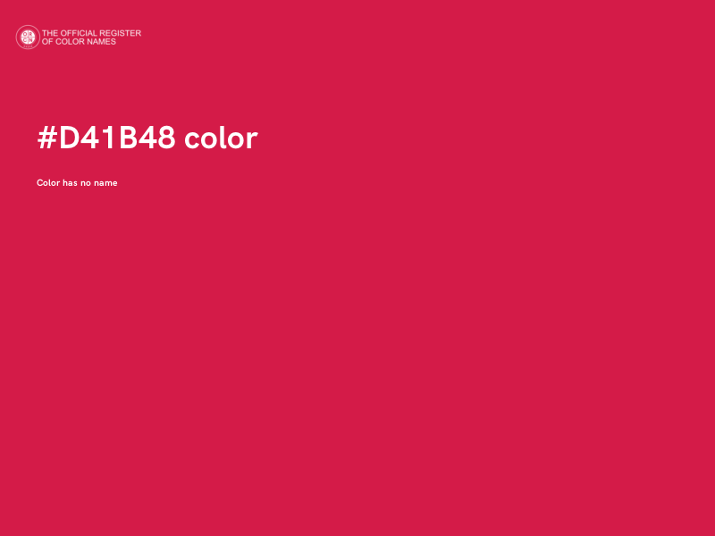 #D41B48 color image