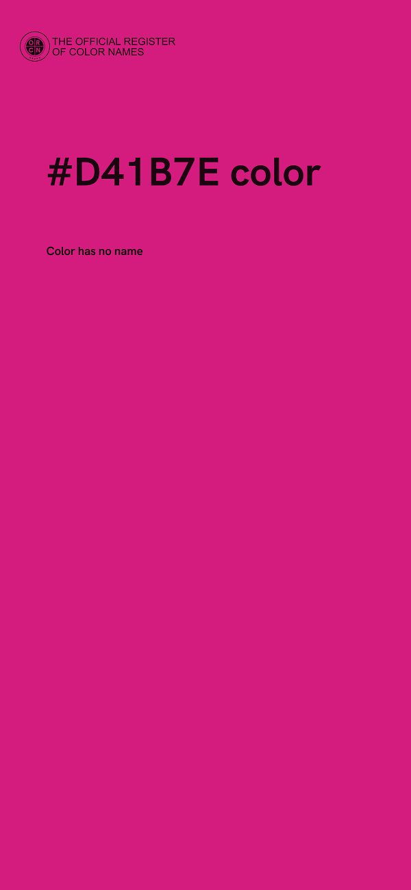 #D41B7E color image