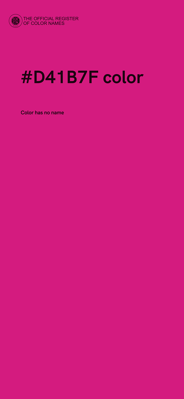 #D41B7F color image