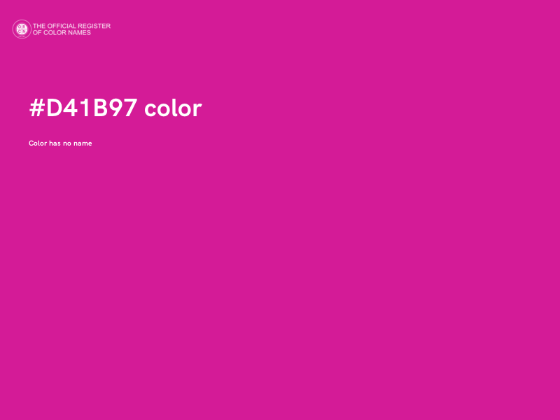 #D41B97 color image