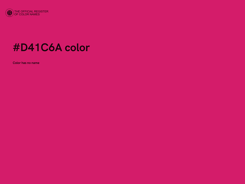 #D41C6A color image