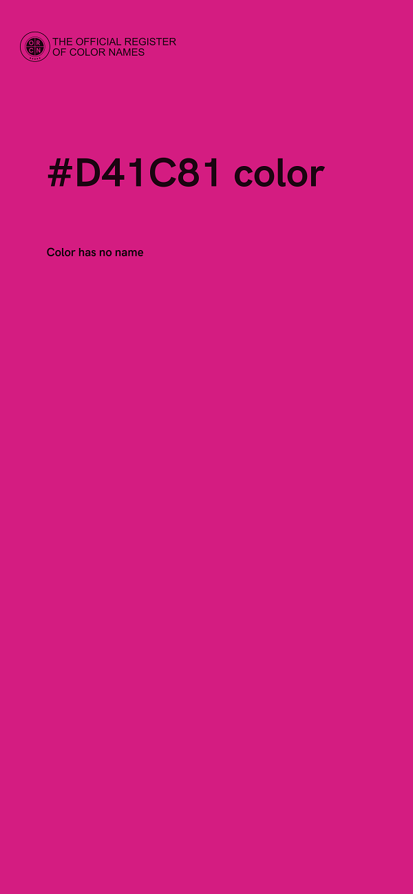 #D41C81 color image