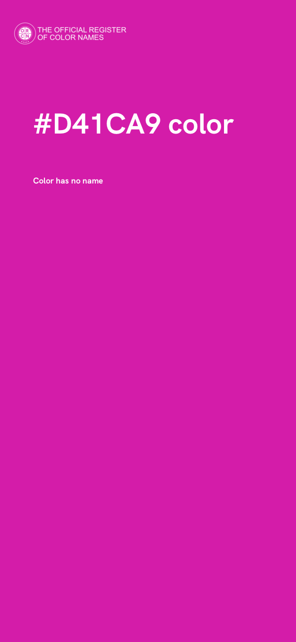 #D41CA9 color image