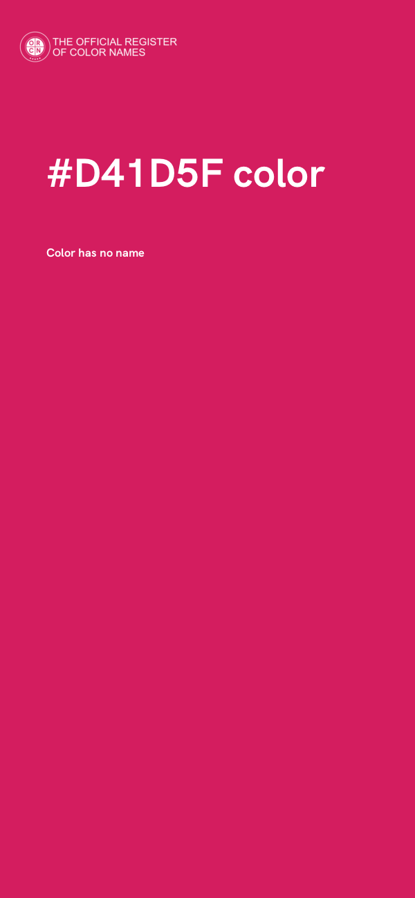 #D41D5F color image