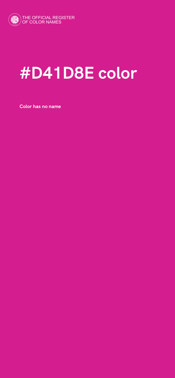 #D41D8E color image