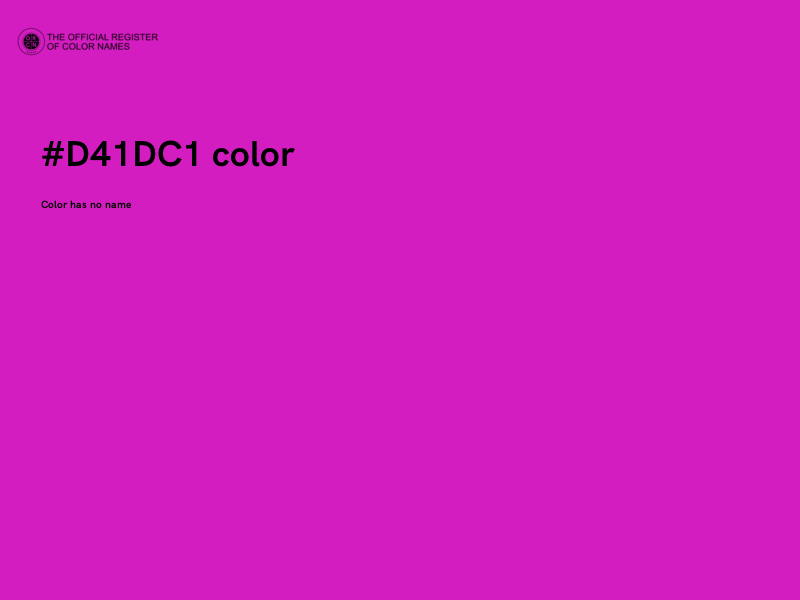 #D41DC1 color image