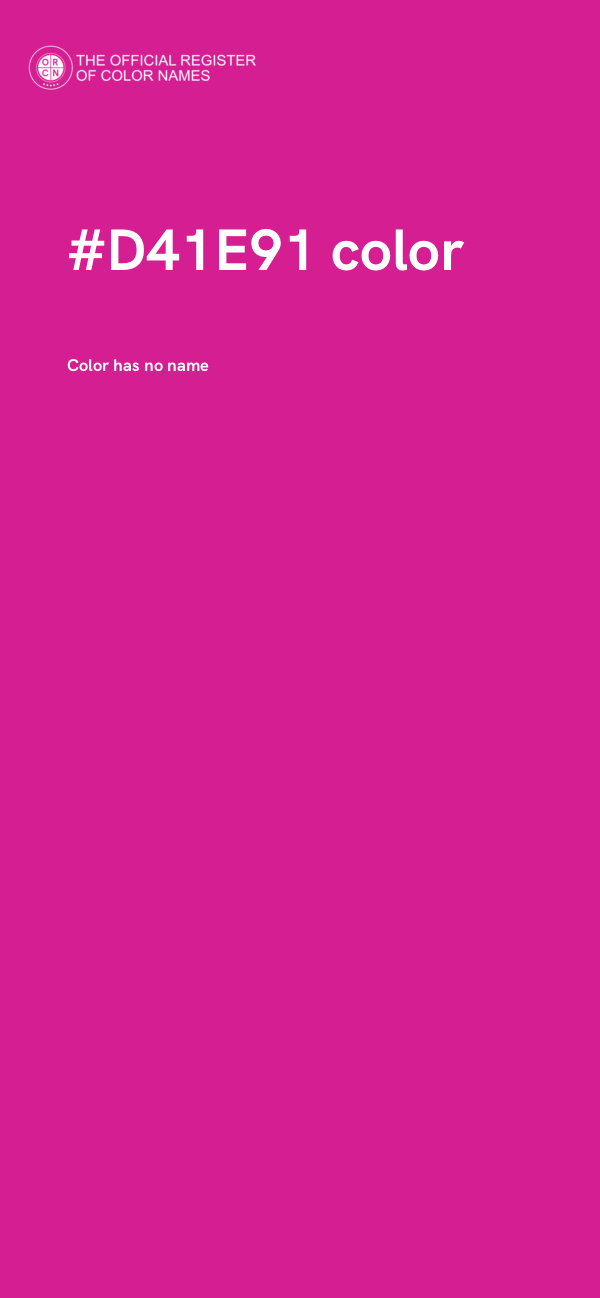 #D41E91 color image