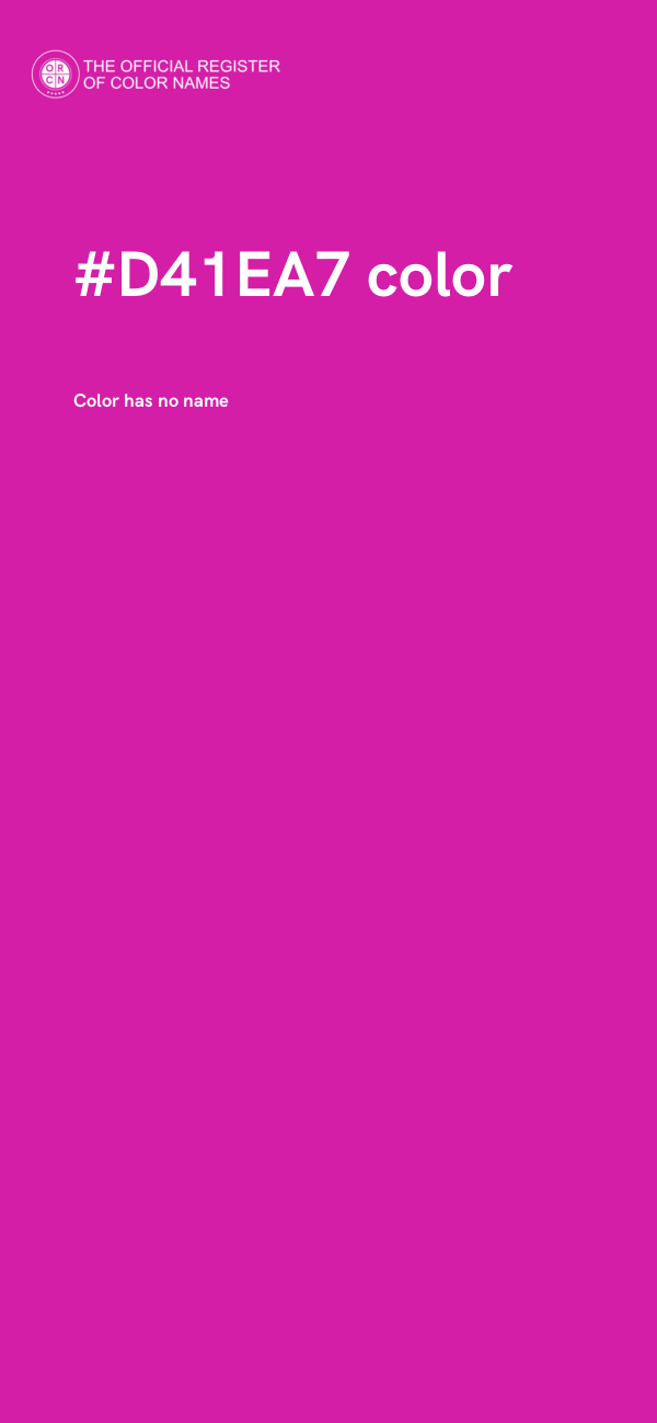 #D41EA7 color image