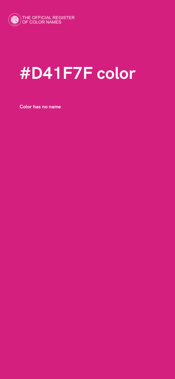 #D41F7F color image
