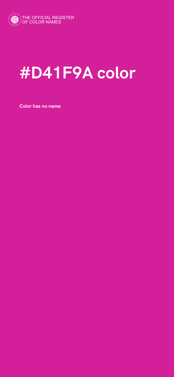 #D41F9A color image
