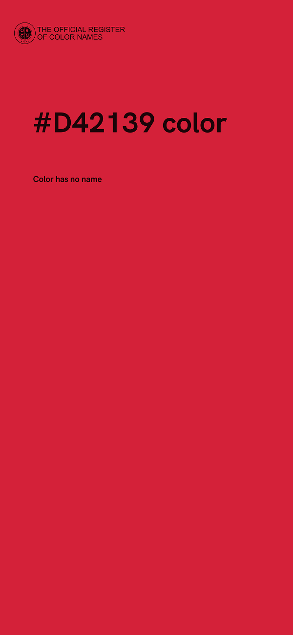 #D42139 color image