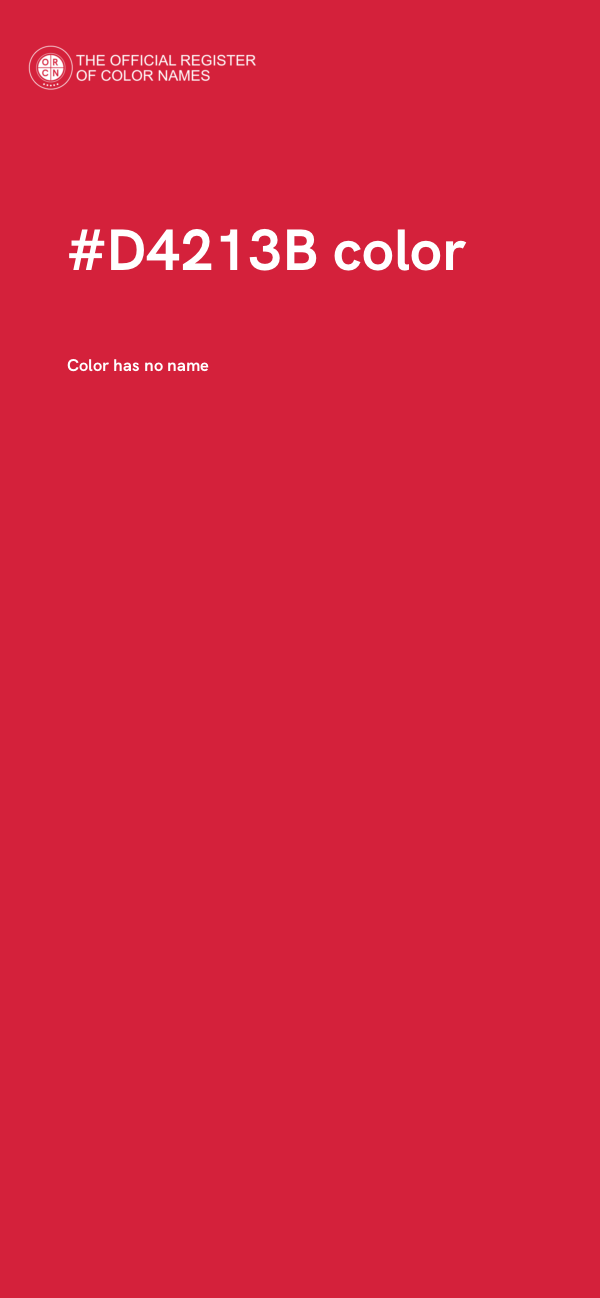 #D4213B color image