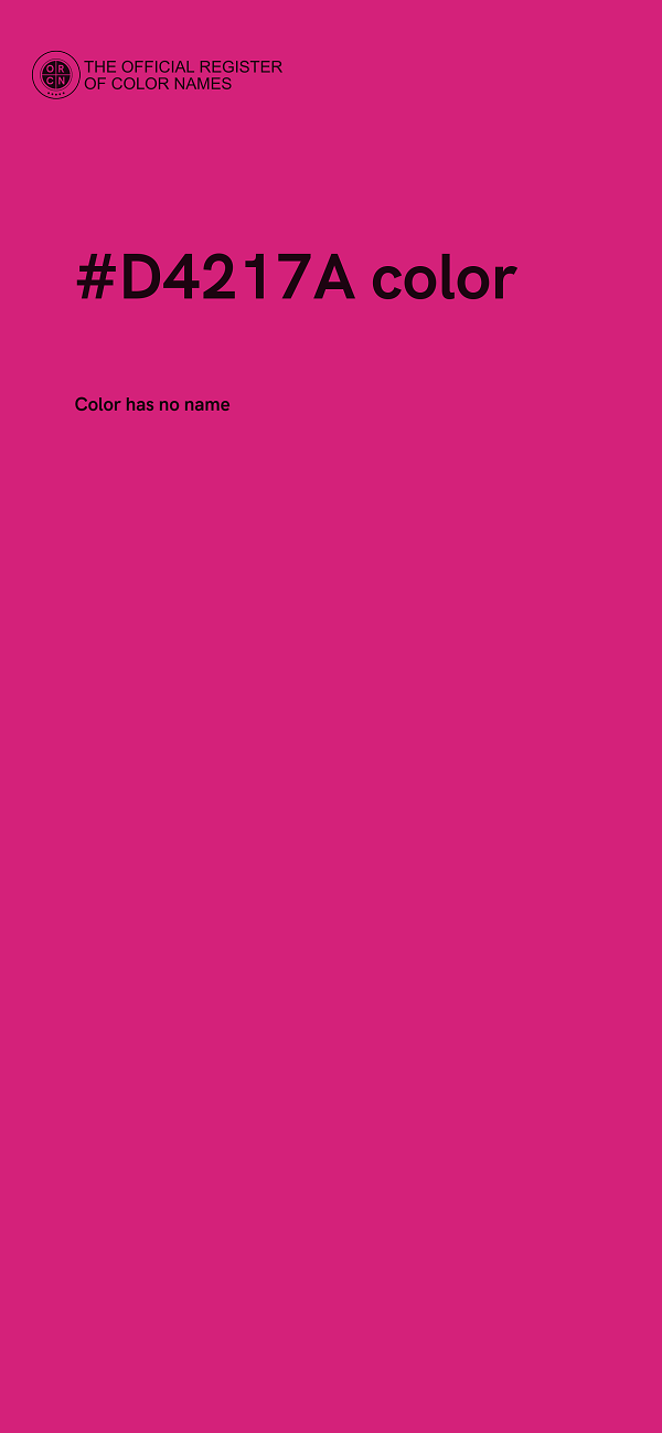 #D4217A color image