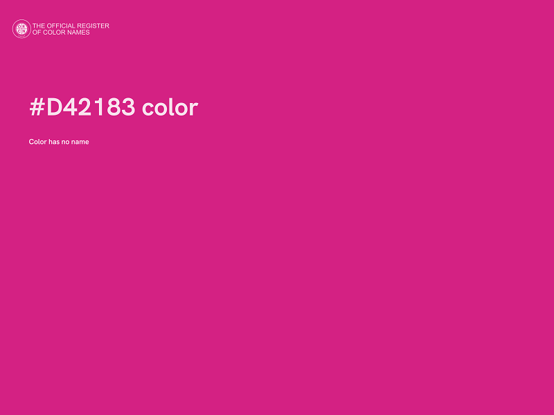 #D42183 color image