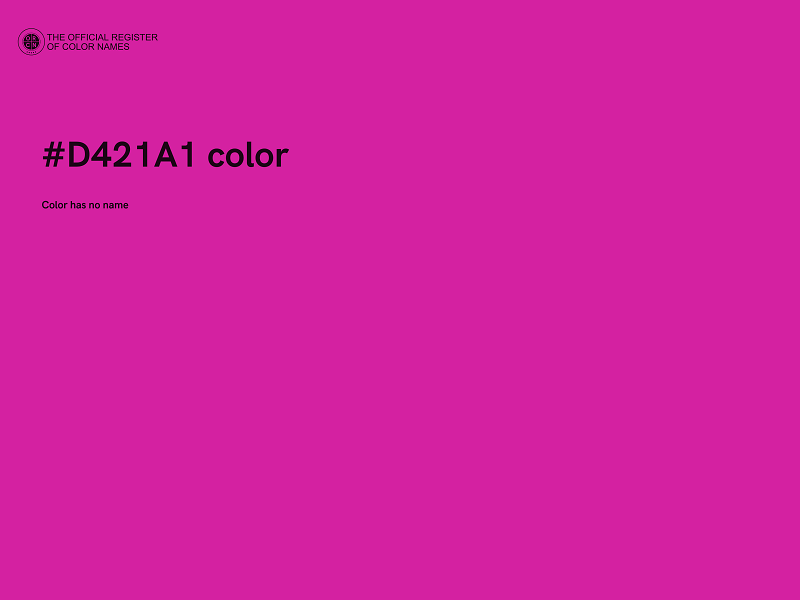 #D421A1 color image