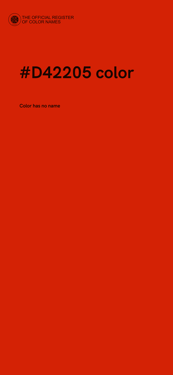 #D42205 color image