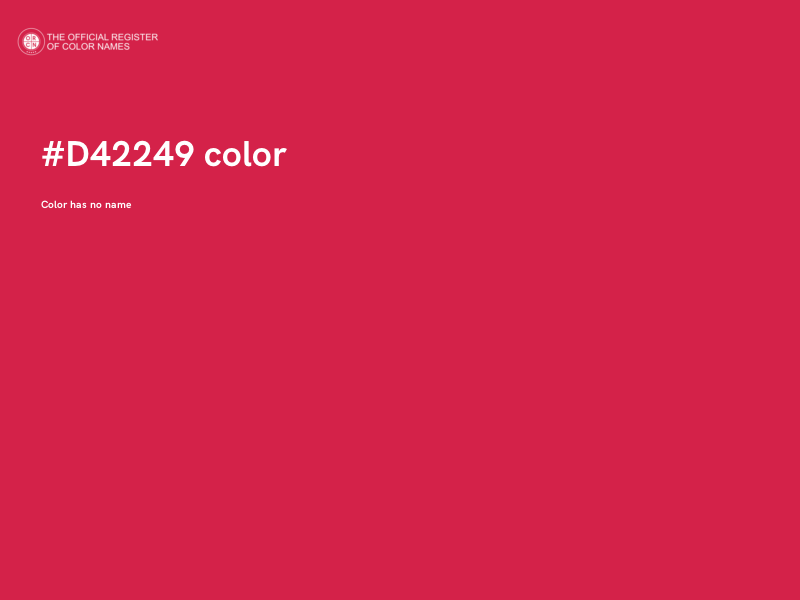 #D42249 color image