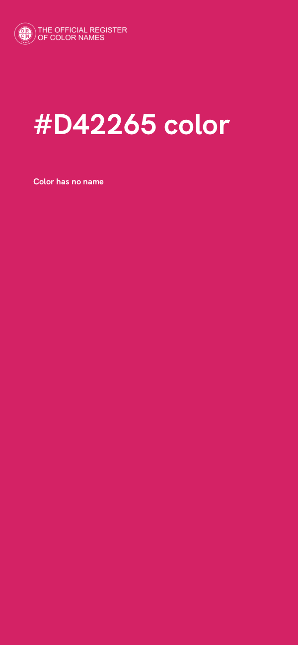 #D42265 color image